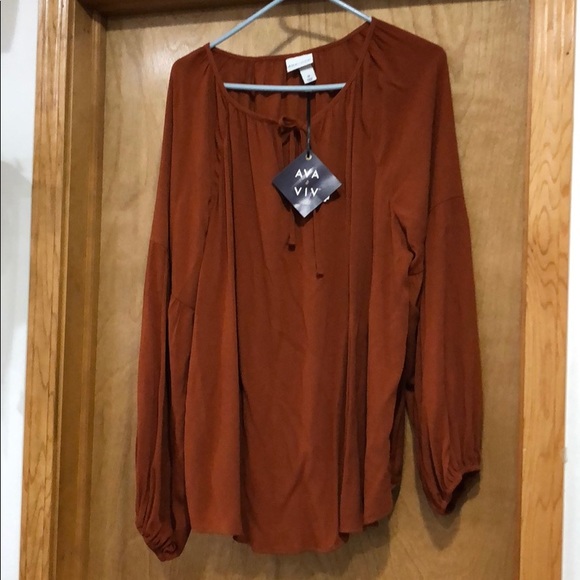 Ava & Viv Tops - Ava & Viv long-sleeved top size 1X Women’s NWT